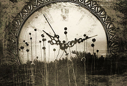 Tapeta Vintage - Clock 4583